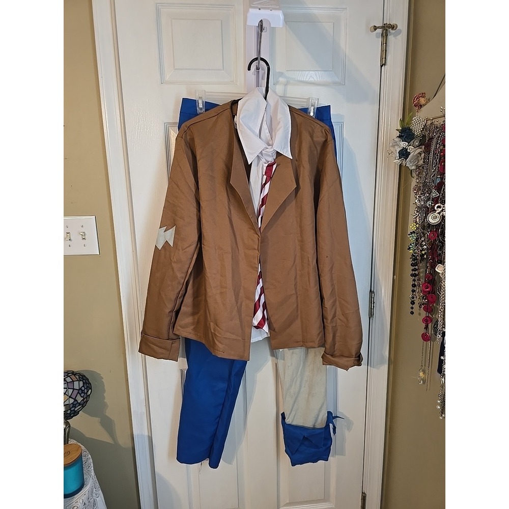 Adult PLANTS VS ZOMBIES Zombie‎ Costume 5 Pieces Size TS